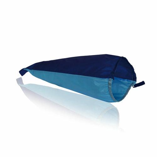 sim-slide An- und Ausziehhilfe für Kompressionsstrümpfe mit offener Fußspitze, Seitenansicht – erleichtert An- und Ausziehen