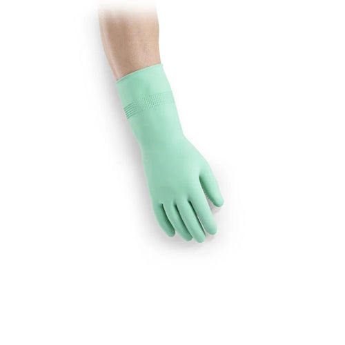 Gummihandschuhe, Handaußenseite – Anziehhilfe mit perfektem Grip