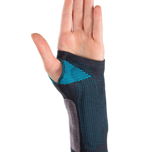 Mobilis ManuActive Handgelenkbandage, Vorderansicht Hand Innenseite – stabilisierend mit Innenstab