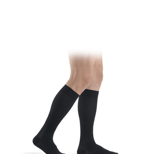 Sigvaris Highlight for men Kniestrümpfe anthracite Seitenansicht – pflegeleicht