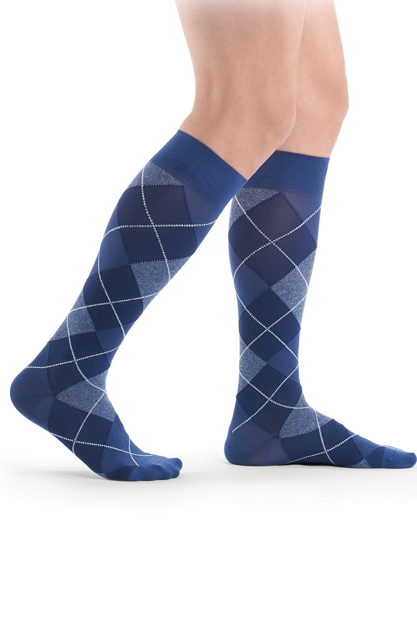 Sigvaris Microfiber Shades for men Kniestrümpfe purple Seitenansicht – atmungsaktiv