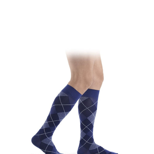 Sigvaris Microfiber Shades for men Kniestrümpfe purple Seitenansicht – atmungsaktiv