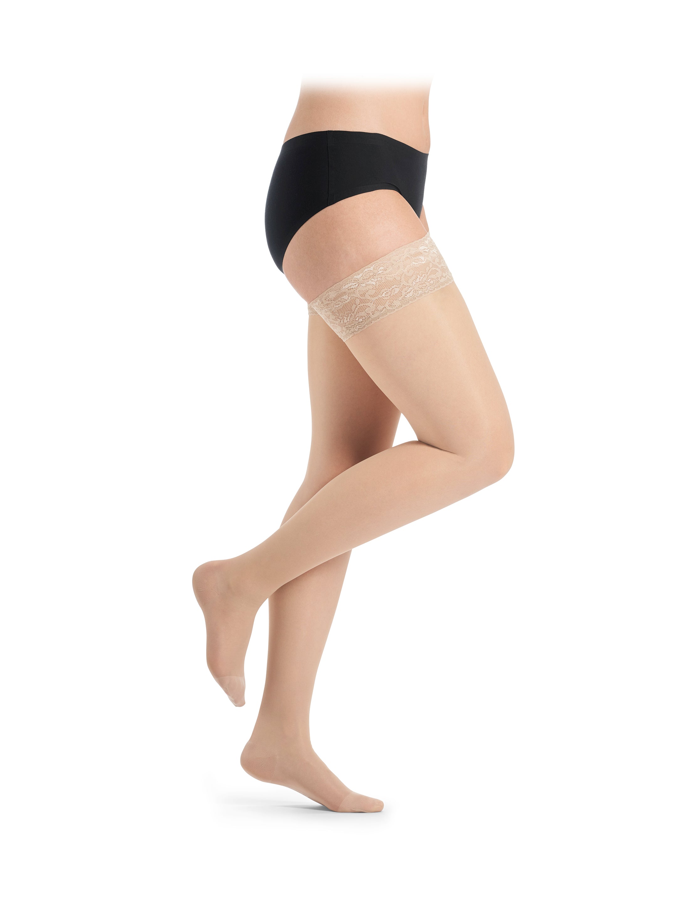 DELILAH 140D maglia liscia calze alla coscia