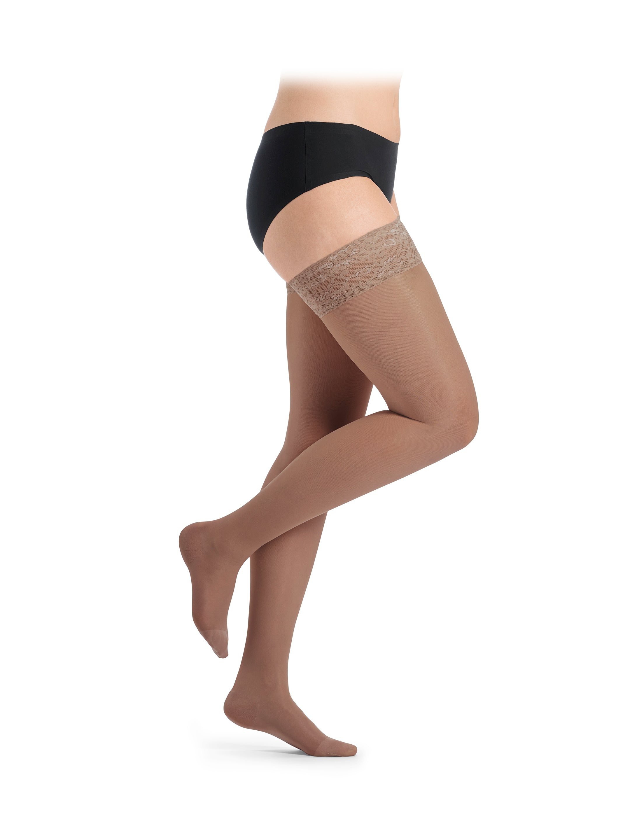 DELILAH 140D maglia liscia calze alla coscia