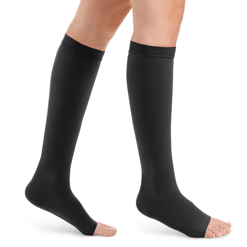 DYNAVEN Classic Kniestrümpfe offene Fussspitze