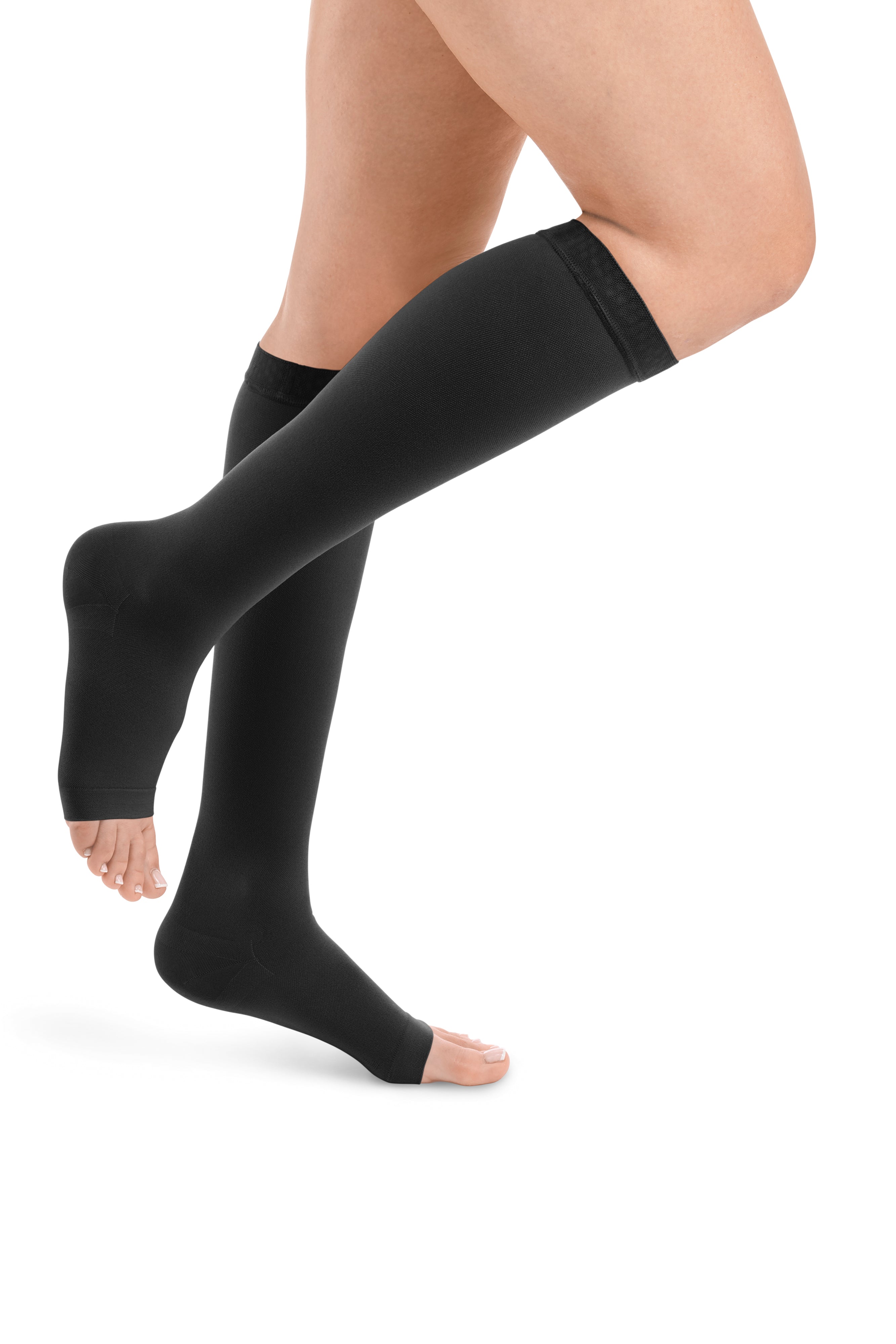 DYNAVEN Classic Kniestrümpfe offene Fussspitze