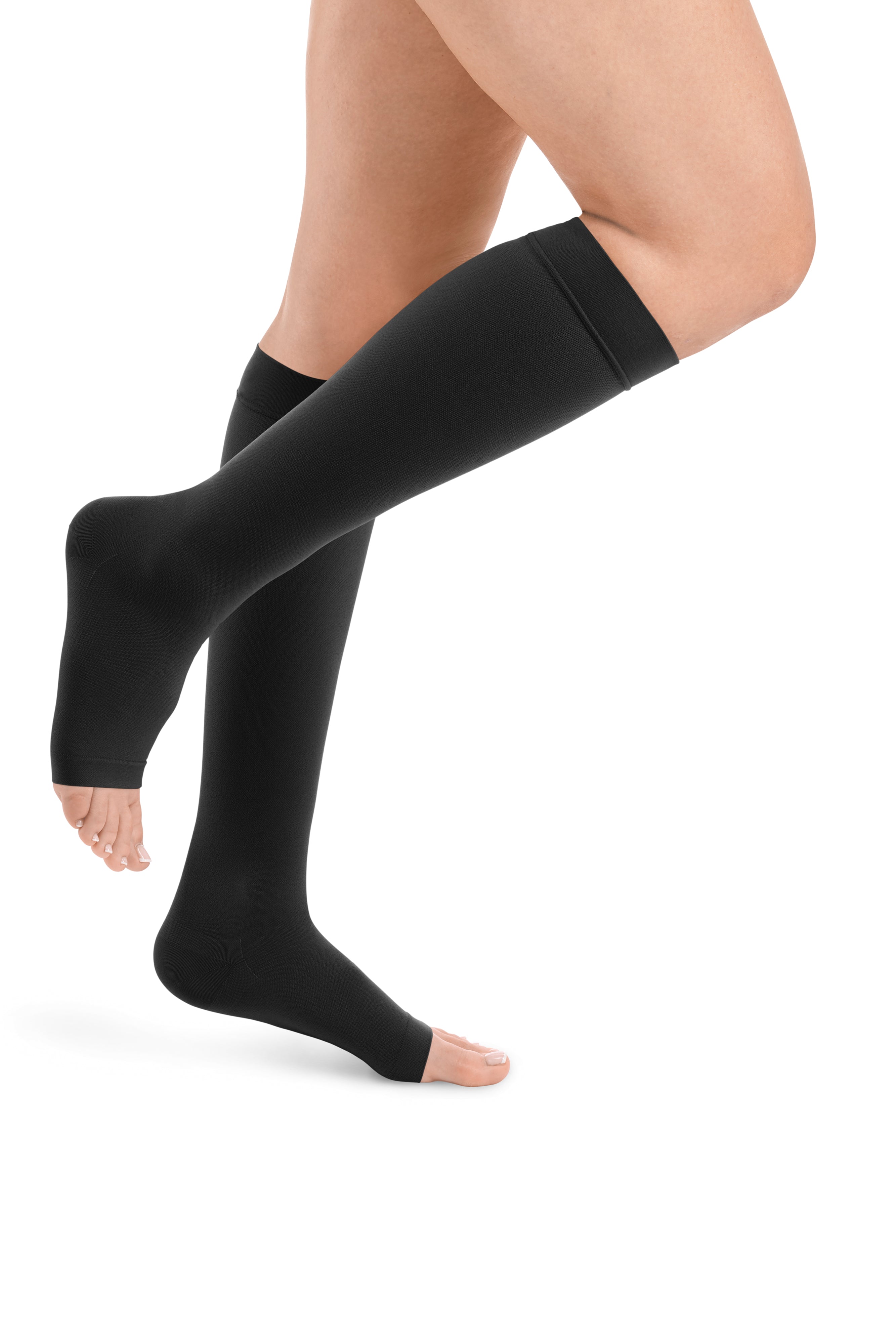 DYNAVEN Classic Kniestrümpfe offene Fussspitze