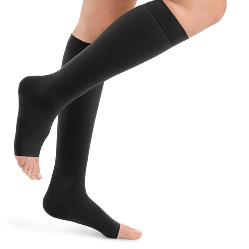 DYNAVEN Classic Kniestrümpfe offene Fussspitze