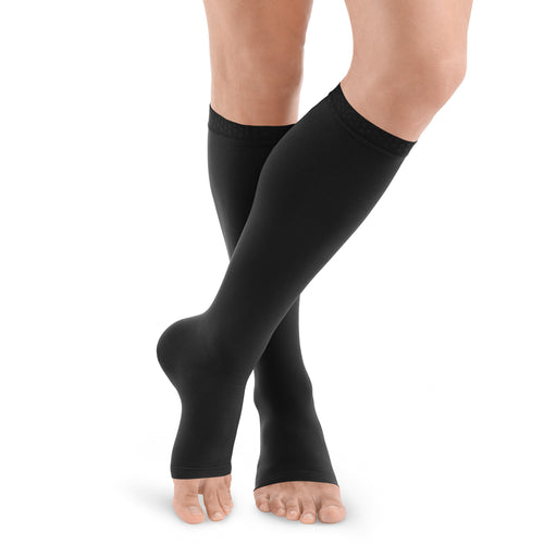 DYNAVEN Classic Kniestrümpfe offene Fussspitze