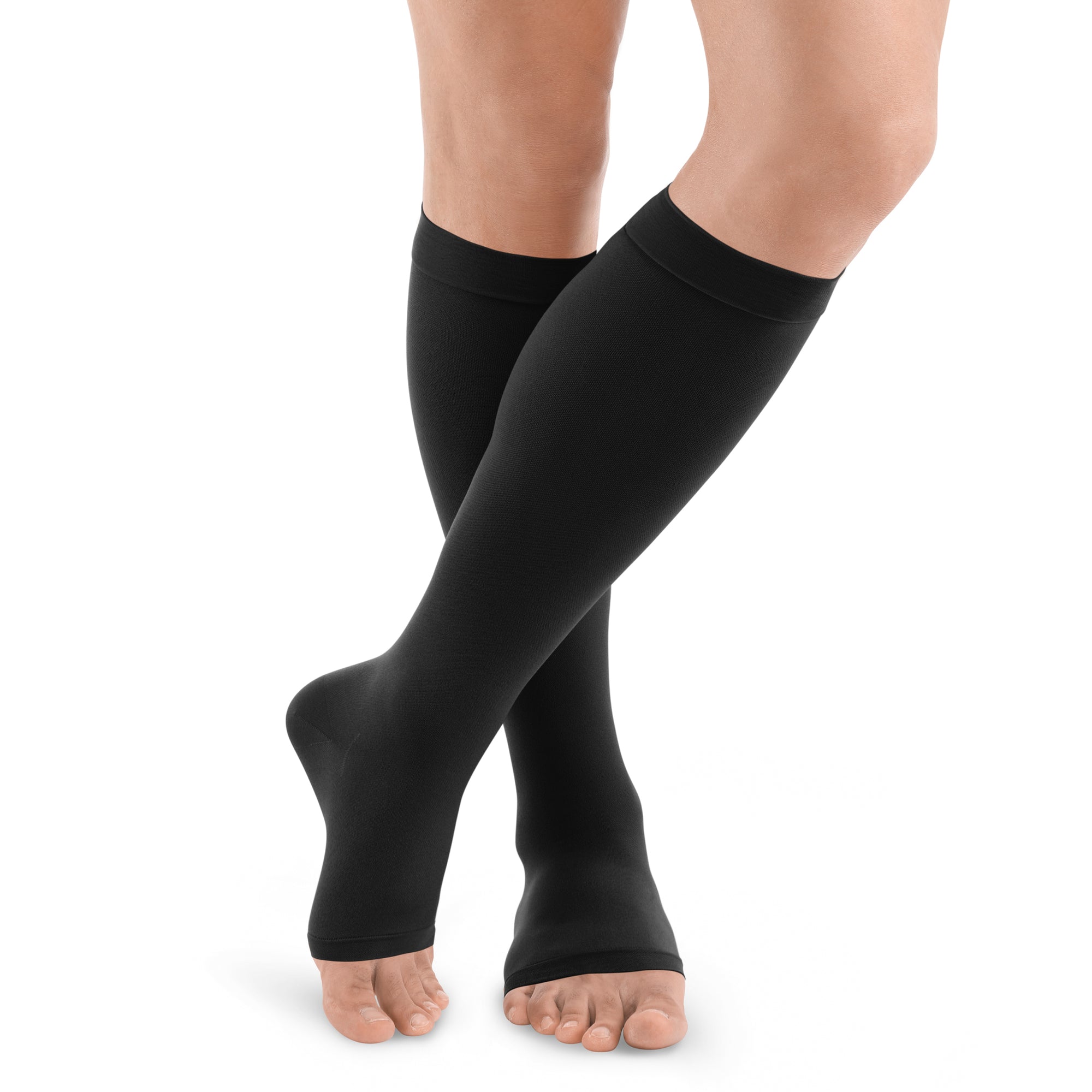 DYNAVEN Classic Kniestrümpfe offene Fussspitze