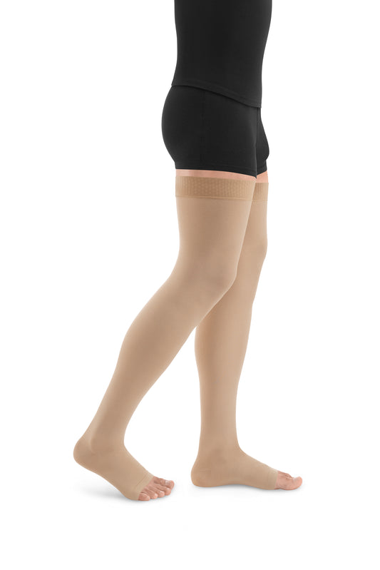DYNAVEN Classic Schenkelstrümpfe offene Fussspitze