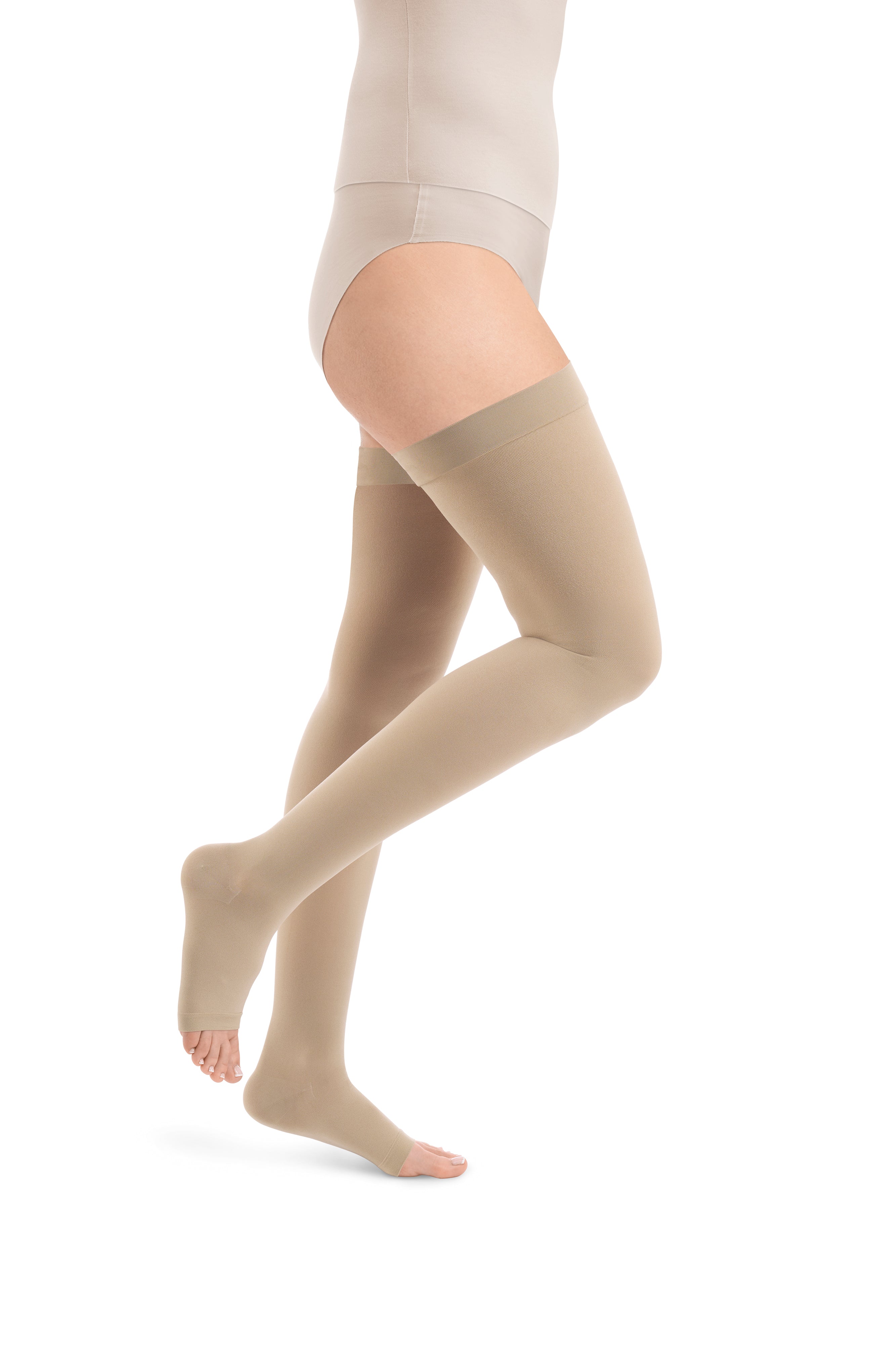 ESSENTIAL Classical Schenkelstrümpfe offene Fussspitze