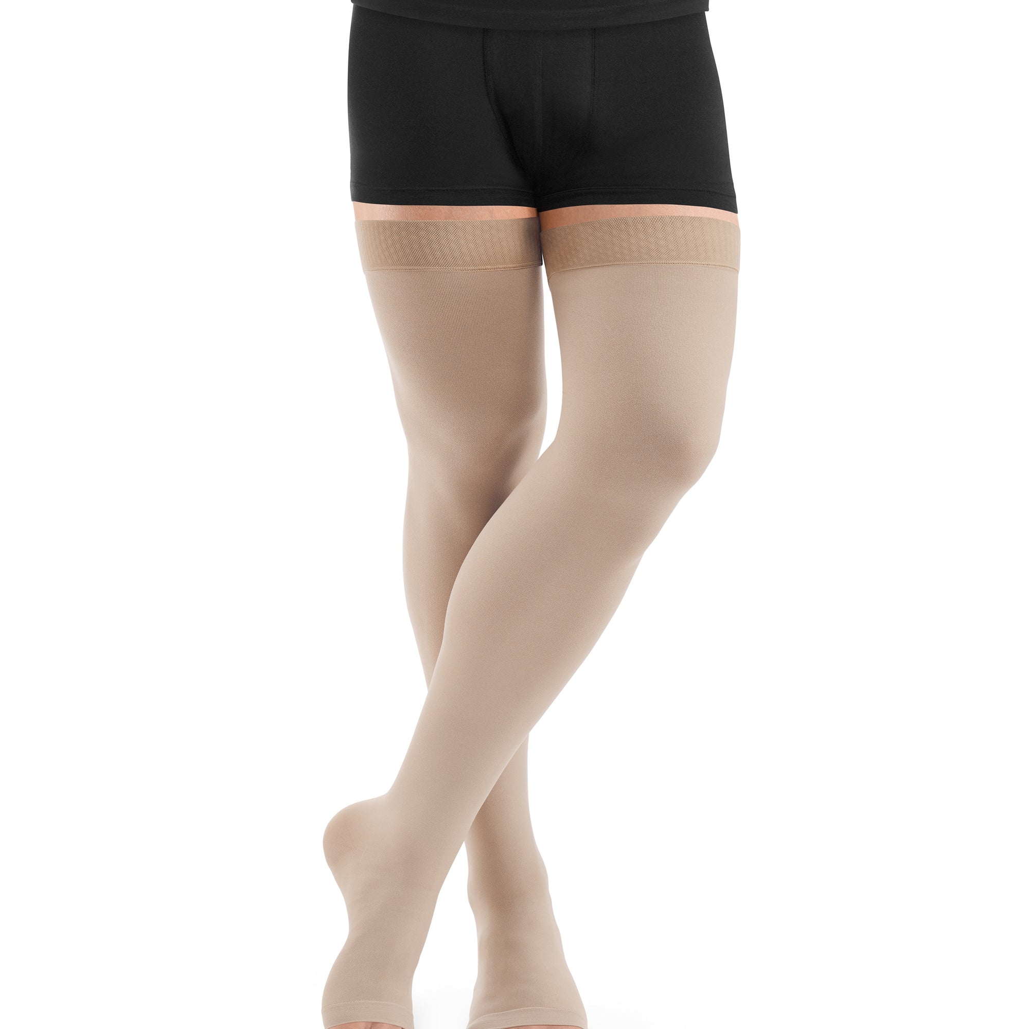 Essential CLASSICAL Schenkelstrümpfe offene Fussspitze