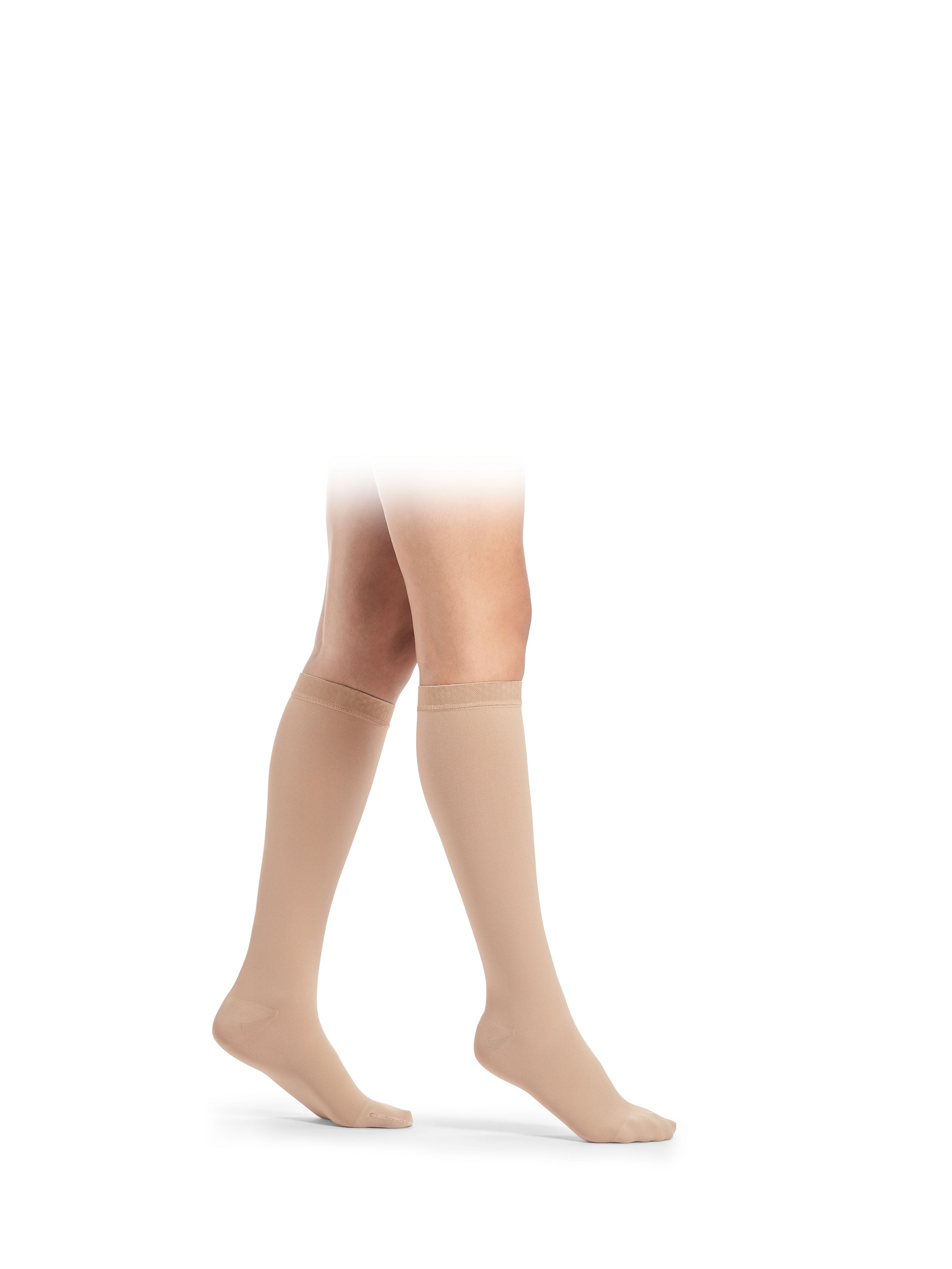 Sigvaris Essential COMFORTABLE Kniestrümpfe hautfarben – seitliche Ansicht - Position 1