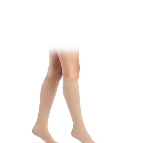 Sigvaris Essential COMFORTABLE Kniestrümpfe hautfarben – seitliche Ansicht - Position 1