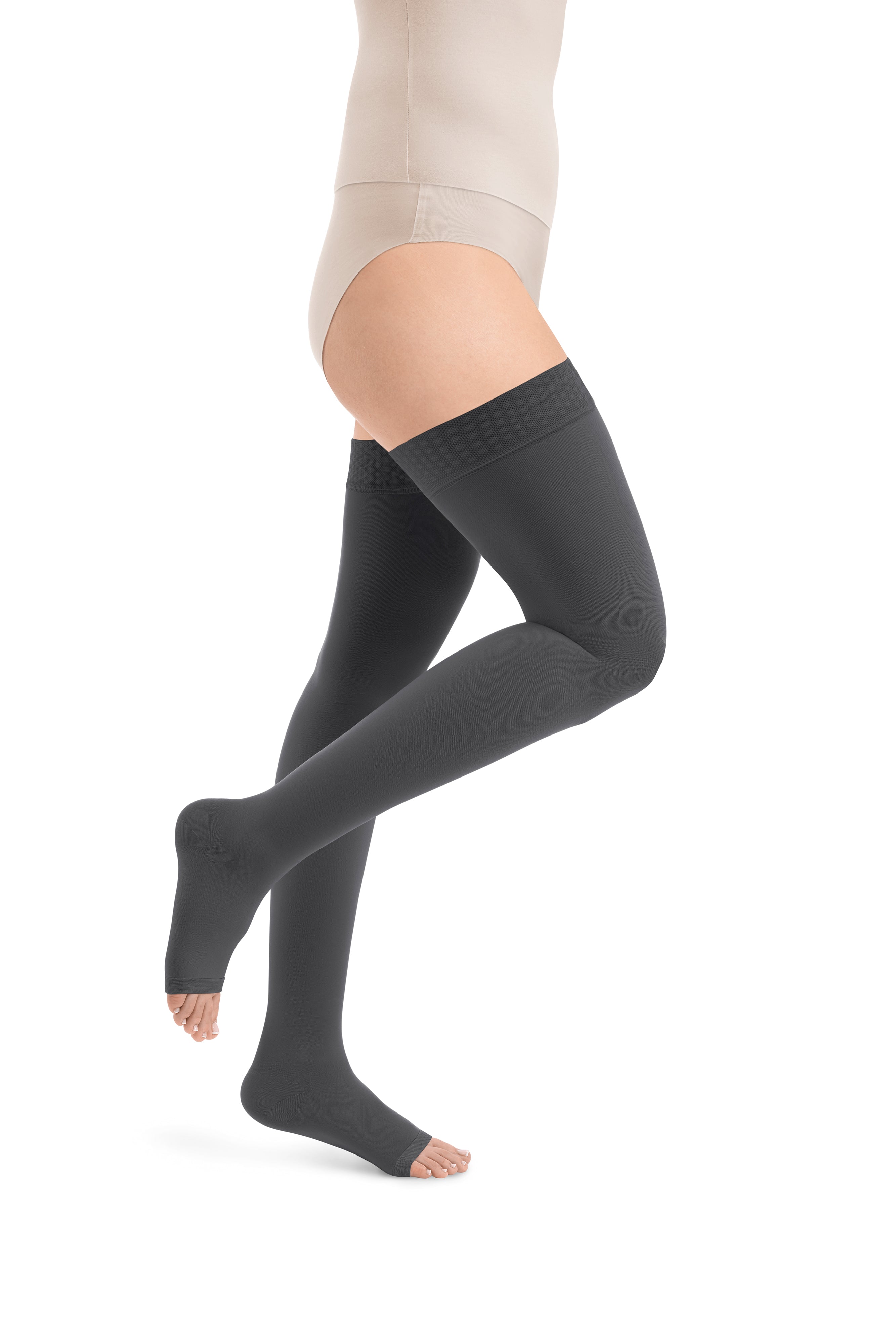 Essential COMFORTABLE Schenkelstrümpfe offene Fussspitze