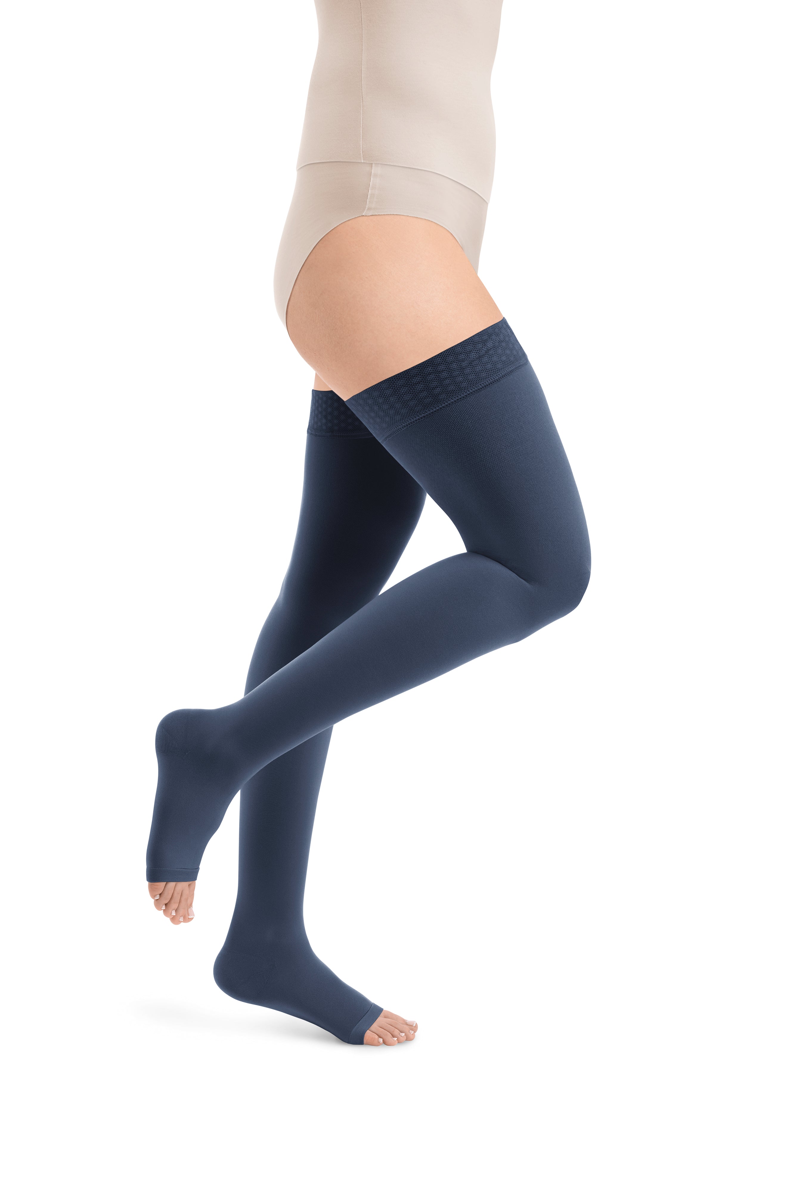 Essential COMFORTABLE Schenkelstrümpfe offene Fussspitze