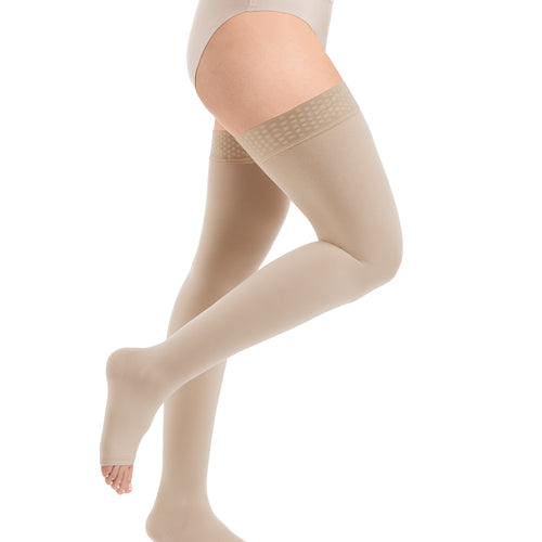 Essential COMFORTABLE Schenkelstrümpfe offene Fussspitze