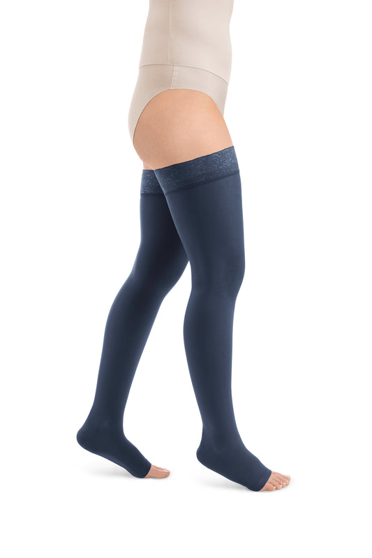 Style SEMITRANSPARENT bas de cuisses à pointe ouverte