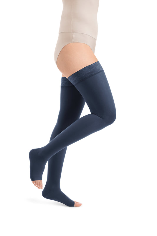 Style SEMITRANSPARENT bas de cuisses à pointe ouverte