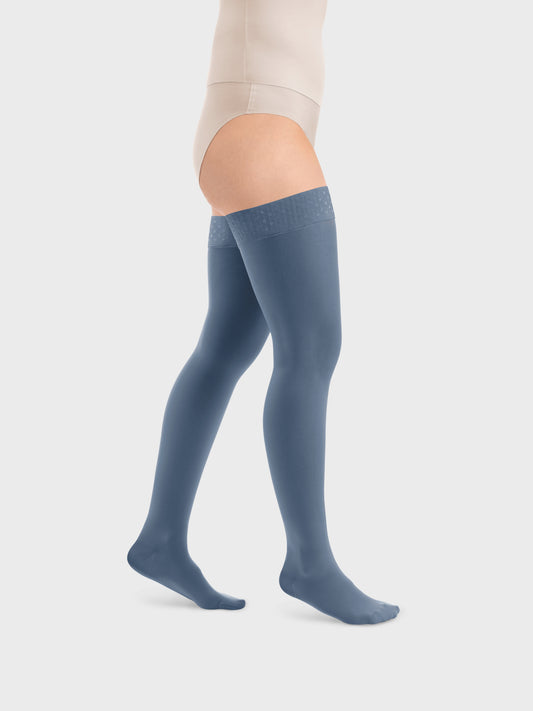 Style SEMITRANSPARENT Schenkelstrümpfe