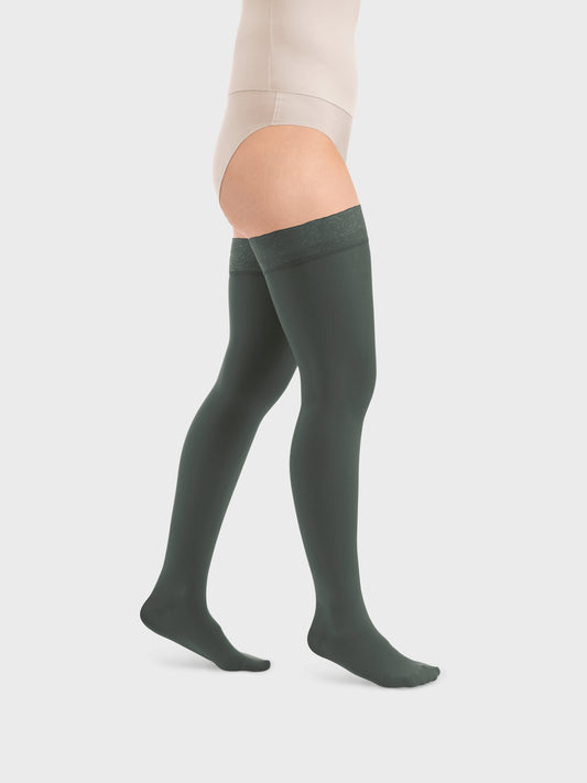 Style SEMITRANSPARENT Schenkelstrümpfe