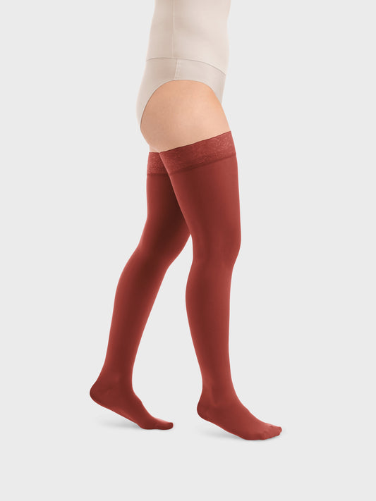 Style SEMITRANSPARENT Schenkelstrümpfe