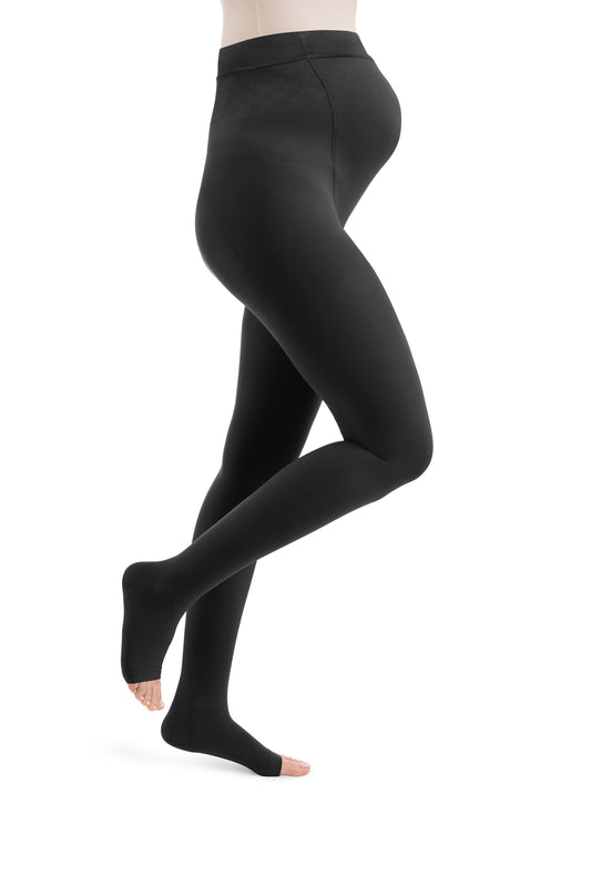 Collants de maternité Style SEMITRANSPARENT à pointe ouverte