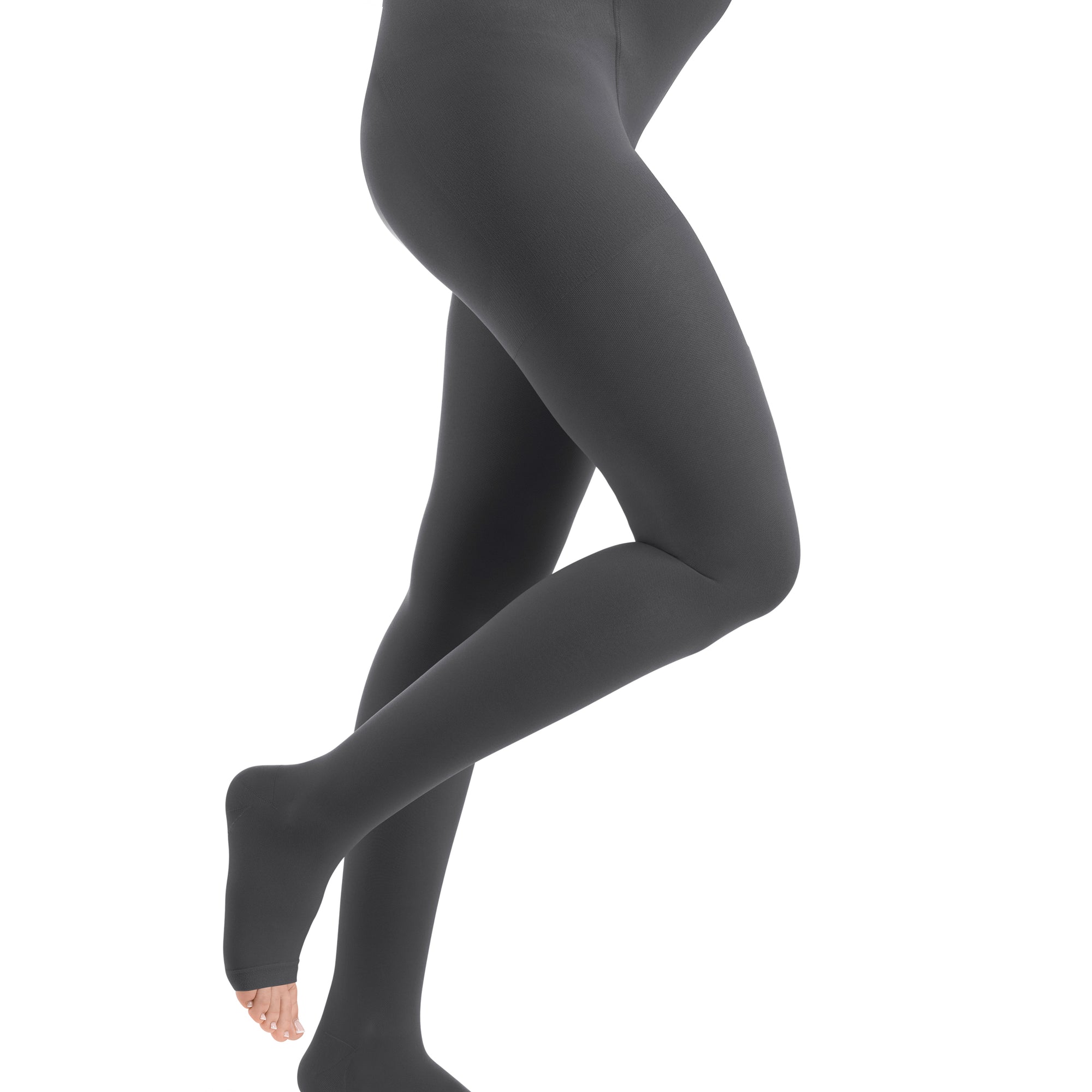 Style SEMITRANSPARENT Strumpfhosen Maternity offene Fussspitze