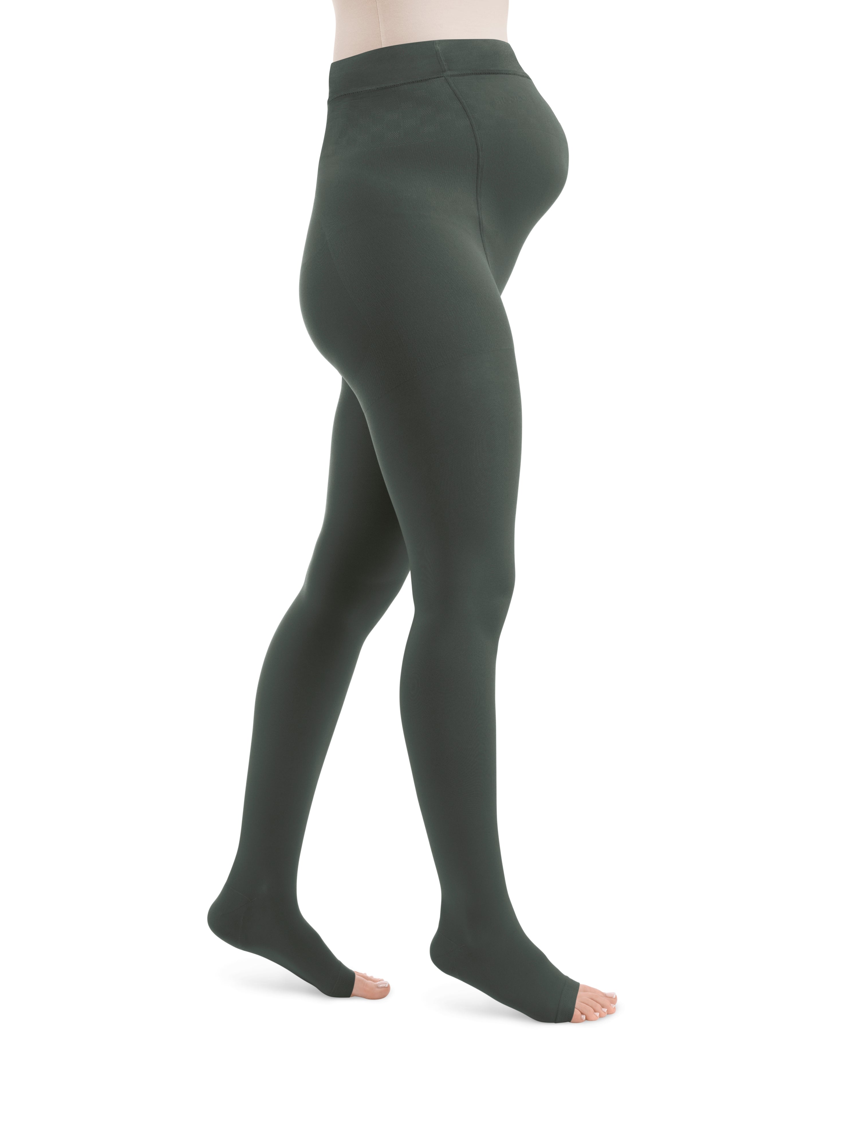 Style SEMITRANSPARENT Strumpfhosen Maternity offene Fussspitze