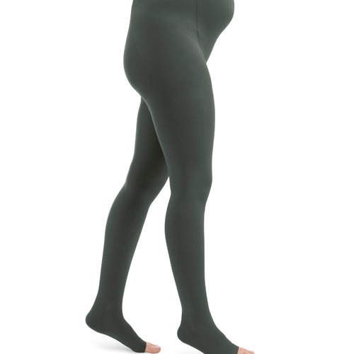 Style SEMITRANSPARENT Strumpfhosen Maternity offene Fussspitze