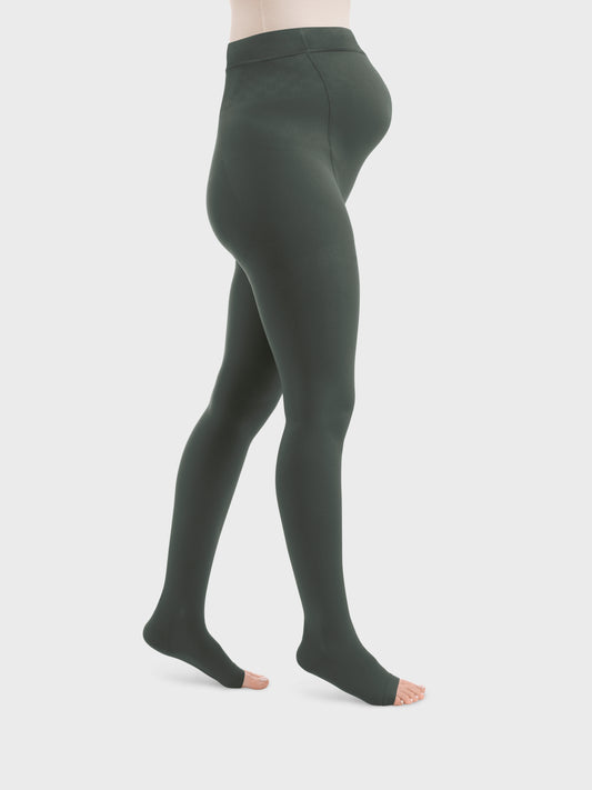 Style SEMITRANSPARENT Strumpfhosen Maternity offene Fussspitze