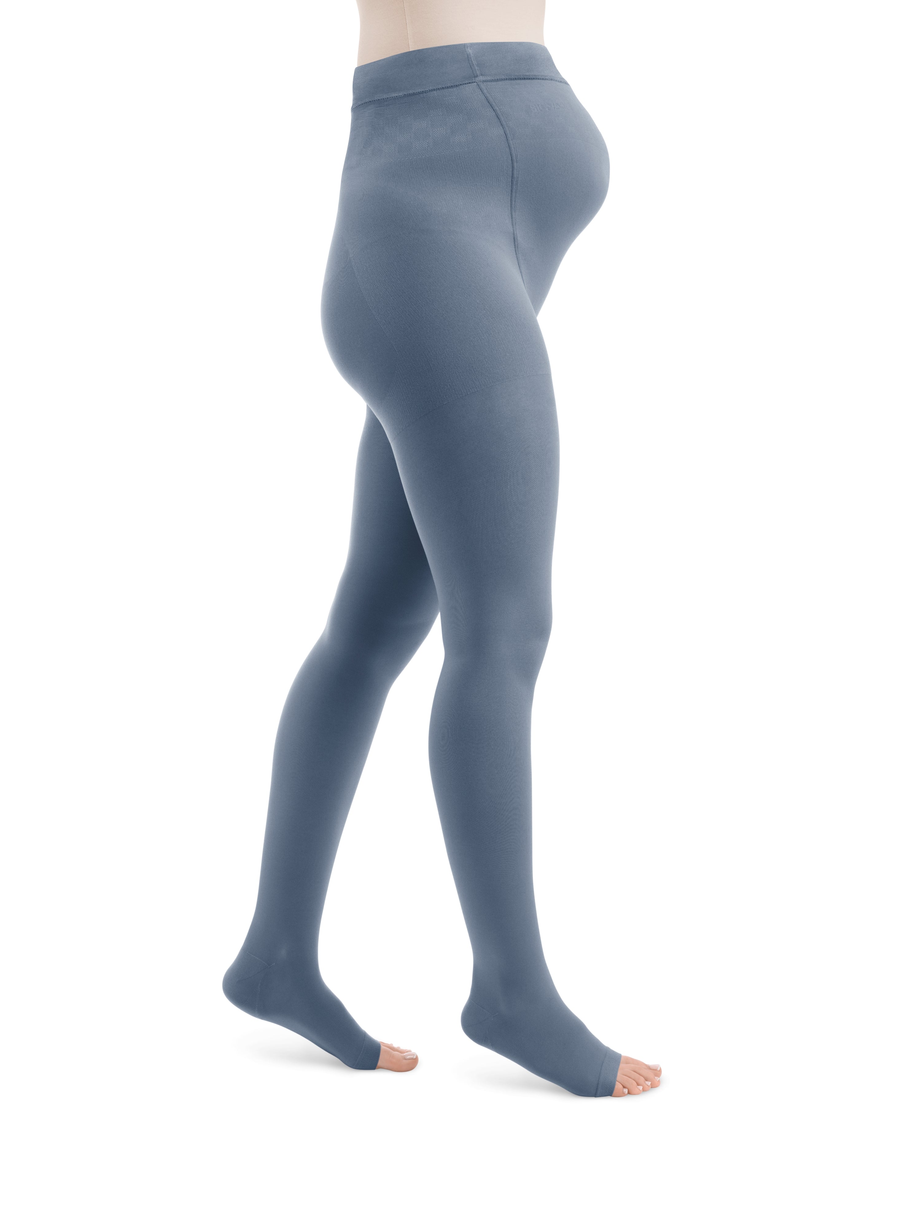 Style SEMITRANSPARENT Strumpfhosen Maternity offene Fussspitze