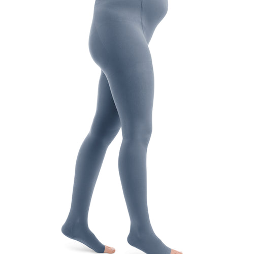 Style SEMITRANSPARENT Strumpfhosen Maternity offene Fussspitze