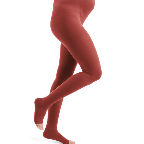 Style SEMITRANSPARENT Strumpfhosen Maternity offene Fussspitze