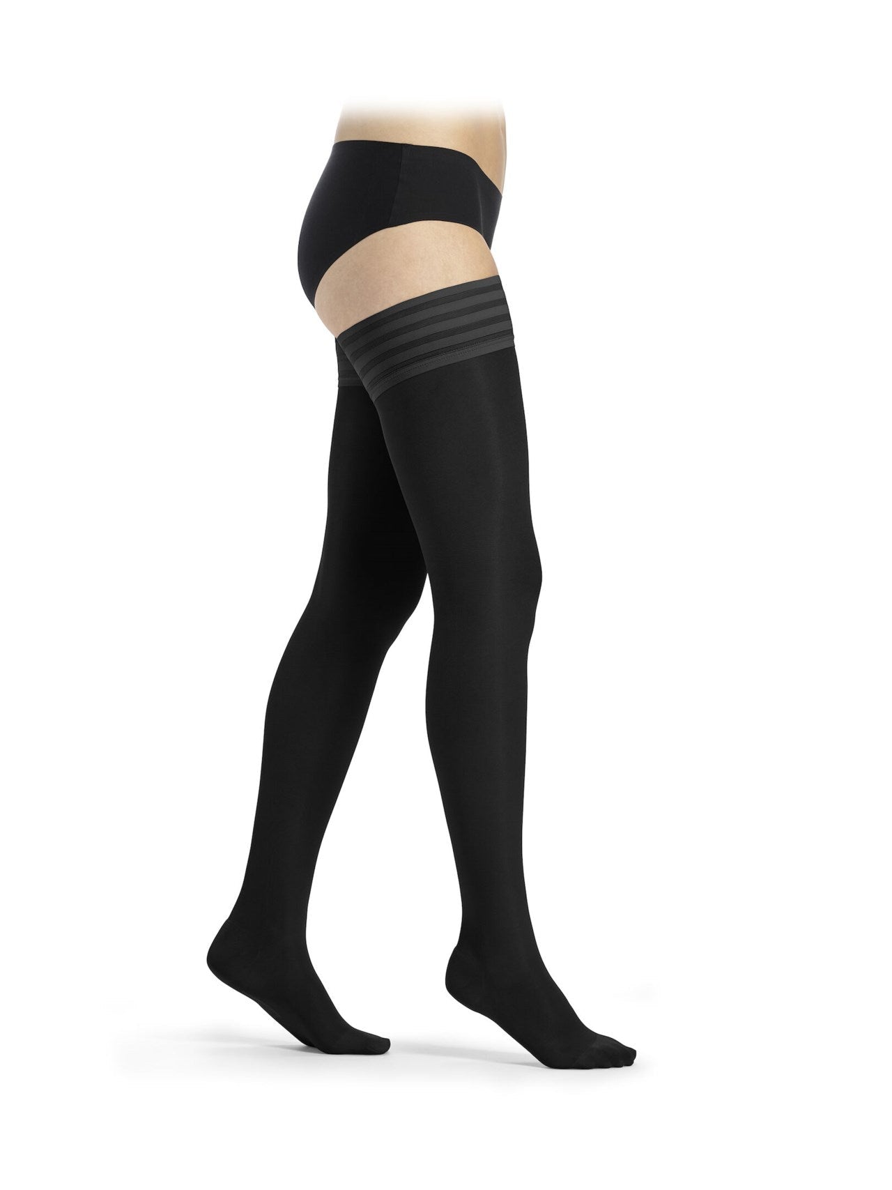 DELILAH 140D mesh Schenkelstrümpfe