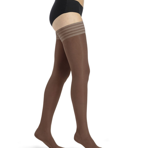 DELILAH 140D mesh Schenkelstrümpfe