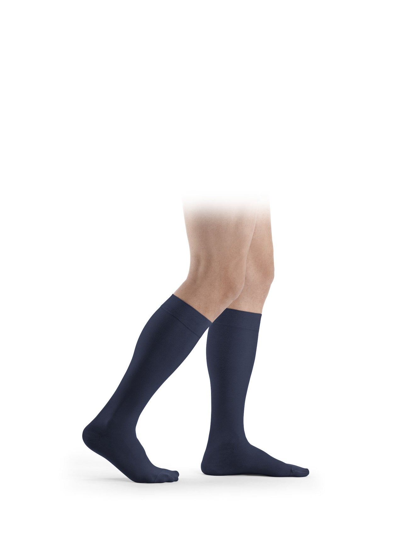 Sigvaris Essential COMFORTABLE Kniestrumpf marineblau, seitliche Ansicht - position 3