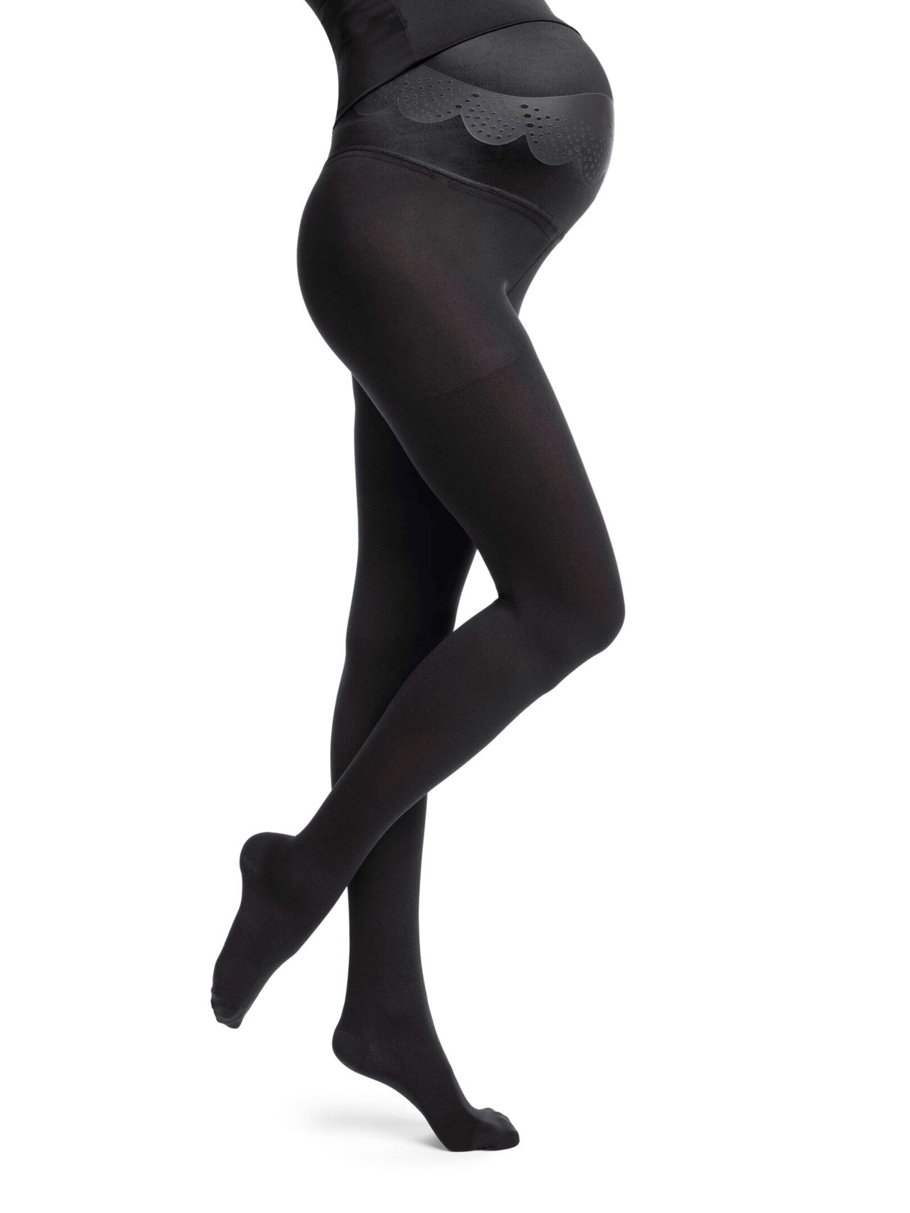 Style SEMITRANSPARENT Strumpfhose Maternity Support