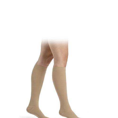 Dynaven CLASSIC Kniestrümpfe karamell hellbraun, seitliche Ansicht - position 1