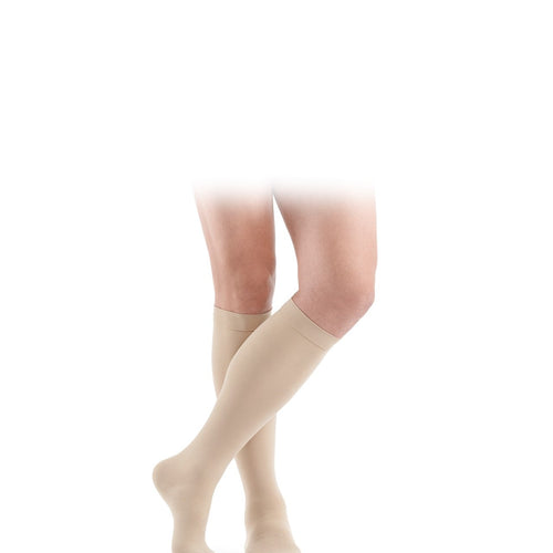 Sigvaris Essential CLASSICAL Kniestrümpfe savanne beige, seitliche Ansicht - position 1