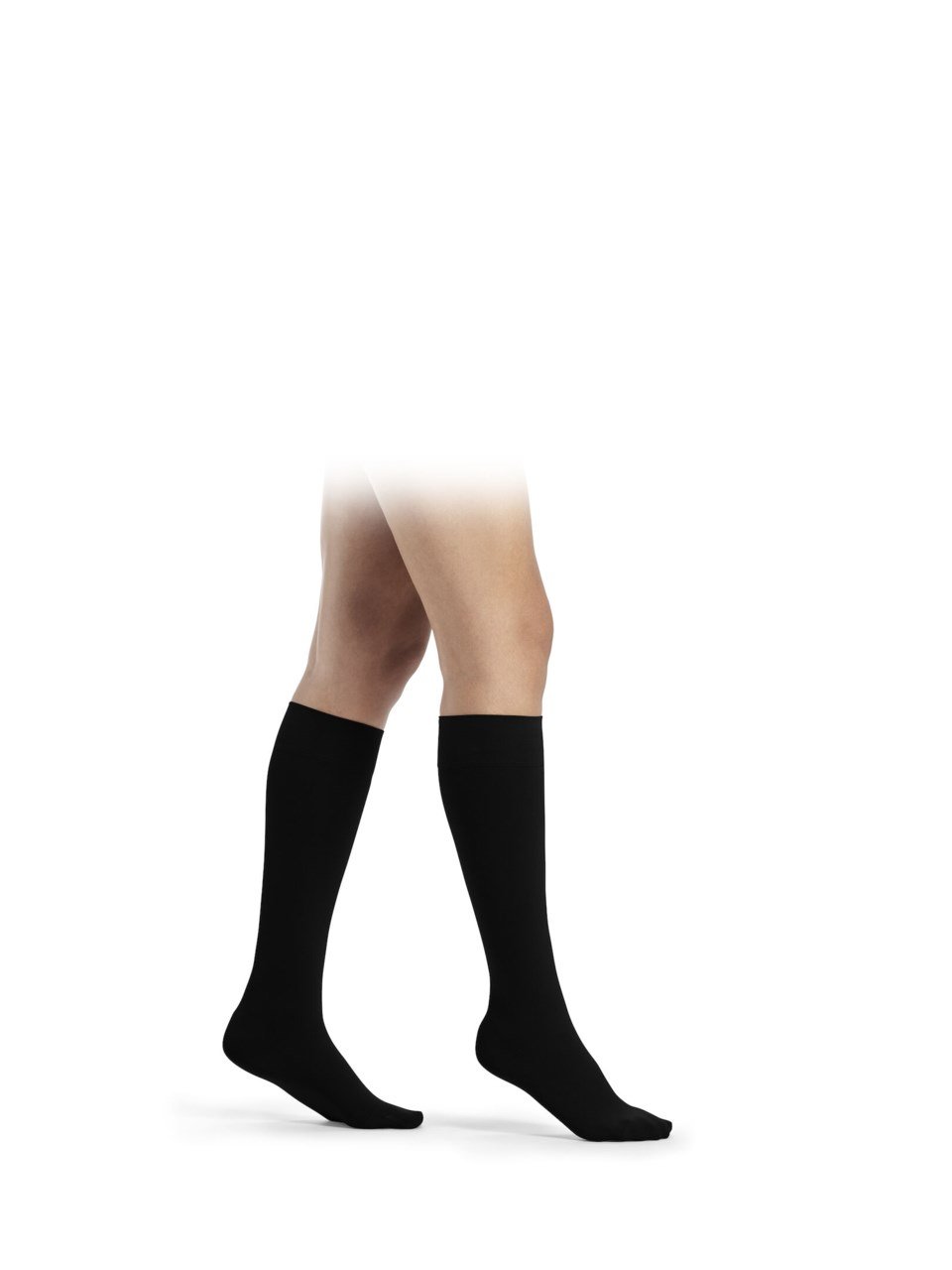 Sigvaris Essential COMFORTABLE Kniestrümpfe schwarz, seitliche Ansicht - position 3