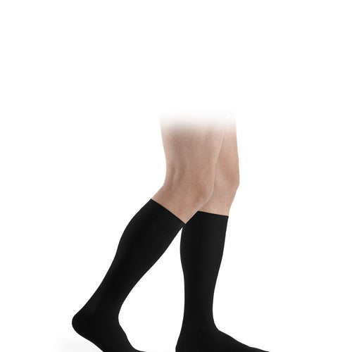 Sigvaris Essential COMFORTABLE Kniestrümpfe schwarz, seitliche Ansicht - position 1