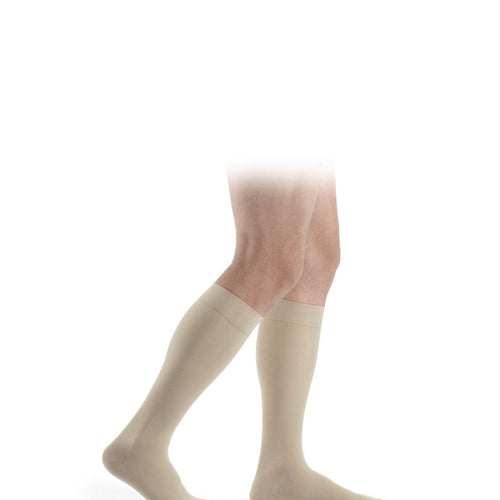 Sigvaris Essential COMFORTABLE Kniestrümpfe in savanne beige, seitliche Ansicht - position 1