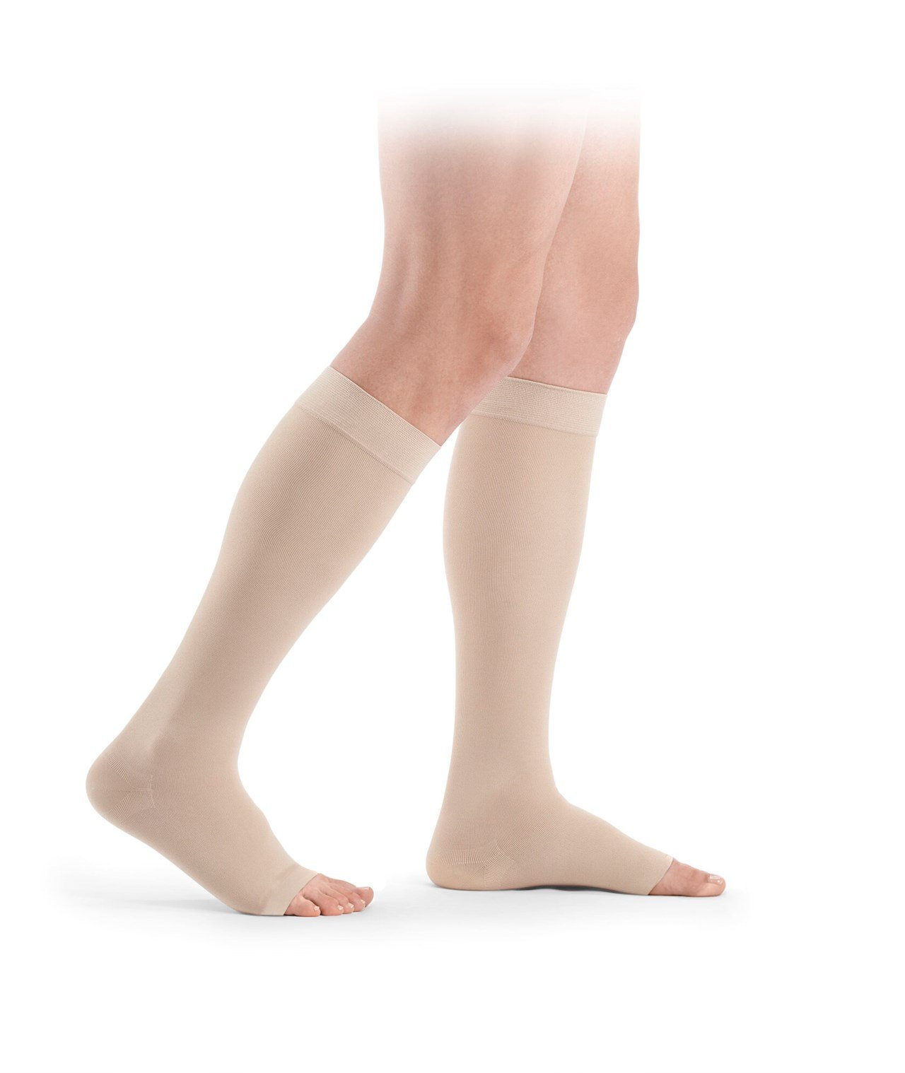 Sigvaris Essential THERMOREGULATING Kniestrümpfe natur – seitliche Ansicht - position 1
